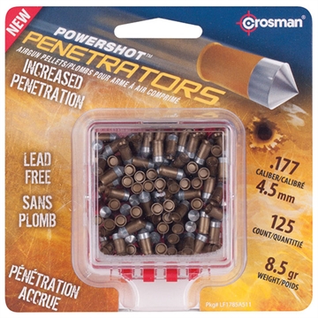 Picture of Crosman Powershot Lead-Free Gold Flight Penetrators (.177 cal) - 125/ct LF17856P