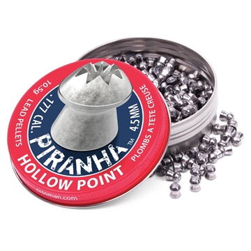 Picture of Crosman Piranha Hollow Point Pellets .177 cal 10.5gr 400/ct LPPH76P