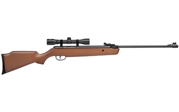 Picture of Crosman Vantage NP, Air Rifle, .177 Pellet, Brown Finish, Wood Stock, Break Barrel, Hunting Rifle, Fiber Optic Front Sight and Adjustable Rear Sight, with 4X32 Scope, Single Shot, 1200 Feet Per Second 30021