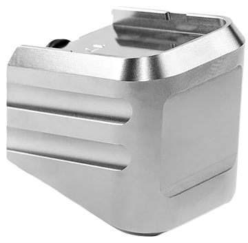Picture of Cross Armory Magazine Extension Fits Glock 17/22/31 Gen 1-5 Silver Aluminum CRG+0MEG17SV