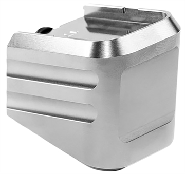 Picture of Cross Armory Magazine Extension Fits Glock 19/23/32 Gen 1-5 Silver Aluminum CRG+0MEG19SV
