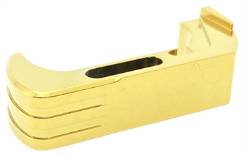 Picture of Cross Armory Mag Catch Extended Compatible w/Glock Gen4-5 Gold Anodized Aluminum CRG5MCGD