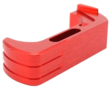 Picture of Cross Armory Mag Catch Extended Compatible w/Glock Gen4-5 Red Anodized Aluminum CRG5MCRD