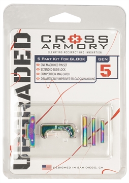 Picture of Cross Armory 3 Piece Upgrade Kit Glock Gen5 Rainbow Aluminum CRG5OKRB