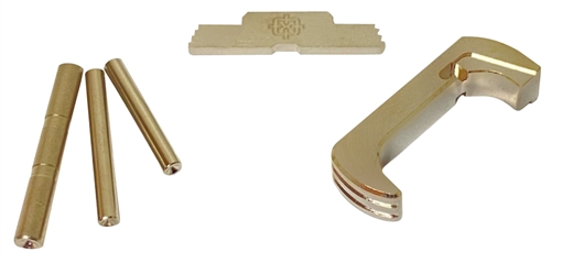 Picture of Cross Armory 3 Piece Kit Extended Compatible w/Glock 17/19/26/34 Gen5 Silver Anodized Steel/Aluminum CRG5OKSV