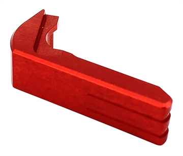 Picture of Cross Armory Mag Catch Extended Compatible w/ Glock Gen1-3/P80 Red Anodized Aluminum CRGMCRD