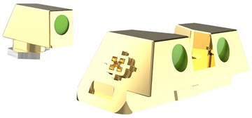 Picture of CROSS FIBER OPTIC STD HEIGHT GLK GLD CRGSS-GD