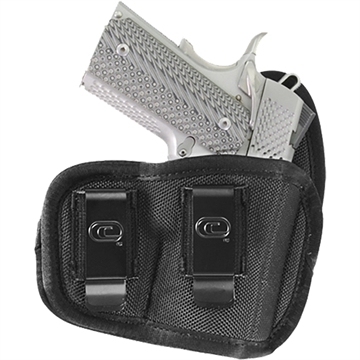 Picture of Crossfire Shooting Gear The Cyclone IWB/OWB Size 03 Black Foam Laminate Belt Clip Fits Compact 3-3.50" Barrel Right Hand CRFCYCLSA1C3R