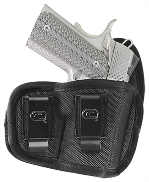 Picture of Crossfire Shooting Gear The Vigor IWB Size 02 Black Ballistic Nylon Double Belt Clip Fits Subcompact Fits 2-2.50" Barrel Right Hand CRFVIGRSA1S2R