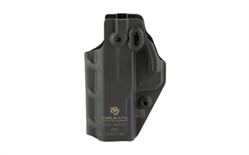 Picture of Crucial Concealment Covert IWB, Inside Waistband Holster, Ambidextrous, Kydex, Black, Fits Rost Martin RM1C 1375