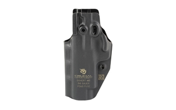 Picture of Crucial Concealment Covert Inside the Waistband Holster, IWB Holster, Ambidextrous, Fits Sig P365 Fuse, Kydex Construction, Matte Finish, Black 1413