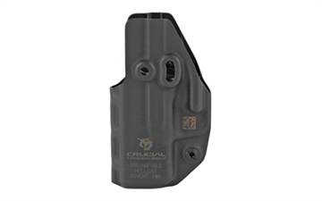 Picture of Crucial Concealment Covert IWB, Inside Waistband Holster, Ambidextrous, Kydex, Black, Fits Springfield Hellcat 1112