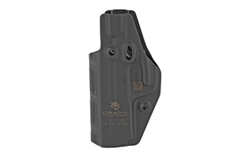 Picture of Crucial Concealment Covert IWB, Inside Waistband Holster, Ambidextrous, Kydex, Black, Fits S&W Shield EZ 9/380 1159