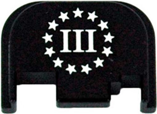 Picture of CRUX ORDNANCE BACK PLATE 3% FLAG FITS GLOCK 43! CG059B3