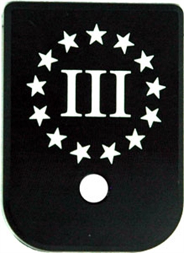 Picture of Glock Magazine 3 Percenter Base Plate / Floor Plate CG-055B3 CRUX-CG-055B3 CG055B3