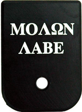 Picture of Glock Magazine Molon Labe Base Plate / Floor Plate CG-055BM CRUX-CG-055BM CG055BM