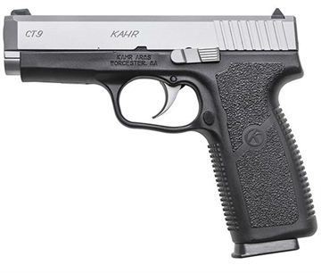 Picture of Kahr Arms CT9 9mm Luger 8+1 4" Barrel, Black Polymer Frame, Serrated Matte Stainless Steel Slide, Textured Polymer Grip & Front Night Sight CT9093N