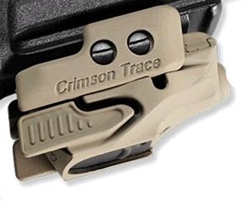 Picture of Crimson Trace Crimson Defender Rail Master Red Universal Handgun Laser Sight Tan 01-3000228