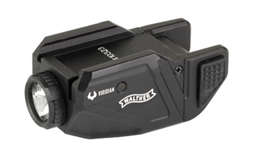 Picture of Viridian Weapon Technologies CTL Custom Tactical Light, Fits Walther, 600 Lumens, Rechargeable Battery, Black, Instant-On, SafeCharge Power Bank 930-0045 9300045