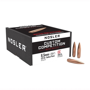 Picture of Nosler Custom Competition Bullets 6.5mm .264" 123 gr HPBT 250/ct 53440