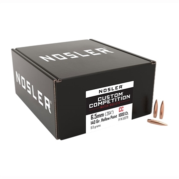 Picture of Nosler 6.5MM (0.264'') 140GR HOLLOW POINT BOAT TAIL 1,000/BOX 50379