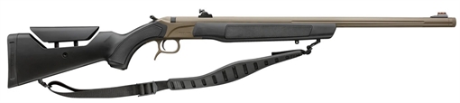 Picture of CVA Accura LR-X 50 Cal 209 Primer 30" Flat Dark Earth Nitride Cerakote Fluted Threaded Barrel, Picatinny Rail Receiver, Black Adj Comb Synthetic Stock PR3212N