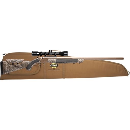 Picture of CVA Accura LR-X Muzzleloader Rifle .50 cal 30" 3/4x20 Threaded Barrel FDE Nitride TrueTimber Strata KonusPro 4-12x44 & VariFlame PR3209NSCP
