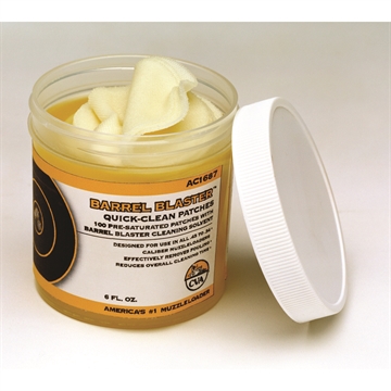 Picture of CVA MUZZLELOADING BARREL BLASTER QUICK CLEAN PATCHES 100PK ( 6 PER CASE ) AC1687