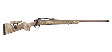 Picture of CVA Cascade Long Range Hunter, Bolt Action Rifle, 300 Winchester Magnum, 24" Threaded Barrel, 5/8x24, Cerakote Finish, Smoked Bronze, Synthetic Stock, Realtree Hillside Camo, 20 MOA Picatinny Rail, 1 Magazine, 3 Rounds CR3961