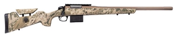 Picture of CVA Cascade Varmint Hunter, Bolt Action Rifle, 243 Winchester, 22" Threaded Barrel, 5/8x24, Cerakote Finish, Smoked Bronze, Synthetic Stock, Realtree Hillside Camo, 20 MOA Picatinny Rail, 1 Magazine, 10 Rounds CR4030