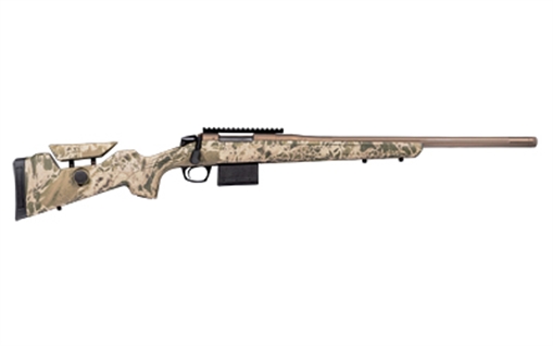 Picture of CVA Cascade Varmint Hunter, Bolt Action Rifle, 204 Ruger, 20" Threaded Barrel, 5/8x24, Cerakote Finish, Smoked Bronze, Synthetic Stock, Realtree Hillside Camo, 20 MOA Picatinny Rail, 1 Magazine, 10 Rounds CR4043
