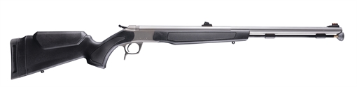 Picture of CVA Optima 50 Cal 26" Stainless Fluted Barrel, Drilled & Tapped Stainless Steel Receiver, Fixed Black Synthetic Stock, Fiber Optic Sights PR2050S