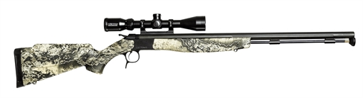 Picture of CVA Optima V2 w/Optic 50 Cal 209 Primer 26" Black Nitride Fluted Barrel, Drilled & Tapped Steel Receiver, Fixed Realtree Excape Synthetic Stock, KonusPro3-9x40mm BDC Scope PR2039NSC