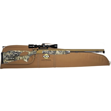 Picture of CVA Optima V2 Long Range 50 Cal 209 Primer 28" Fluted, Burnt Bronze Barrel/Rec, Realtree Excape Ambi Thumbole Stock, Quick-Release Breech Plug, Konus 3-9x40mm Scope PR2037NSC