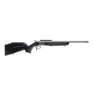 Picture of CVA Scout Gen 3, Take-Down, Single Shot Rifle, 444 Marlin, 22" Threaded Barrel, Stainless Steel Finish, Synthetic Stock, Black, Ambidextrous, Scope Rail, Muzzle Brake, 1 Round CR4445S