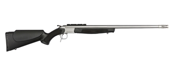 Picture of CVA Scout TD Rifle 35 Whelan Single Shot 25" Threaded Barrel Stainless Steel and Black with Muzzle Brake CR4911S