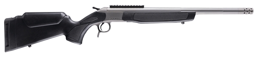 Picture of CVA Scout Gen 3, Take-Down, Single Shot Rifle, 400 Legend, 20" Threaded Barrel, Stainless Steel Finish, Synthetic Stock, Black, Ambidextrous, Scope Rail, Muzzle Brake, 1 Round CR4441S
