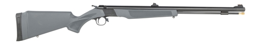 Picture of CVA Wolf Muzzleloader Rifle .50 Cal Single Shot 24" Barrel Blued Steel Stealth Grey Fiber Optic Sights PR2119