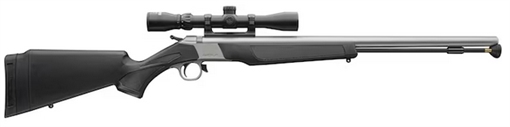 Picture of CVA Wolf w/Optic 50 Cal 24" Stainless Steel Barrel & Drilled & Tapped Stainless Steel Receiver, Fixed Black Synthetic Stock, KonusShot 3-9x32mm PR2117SSCP