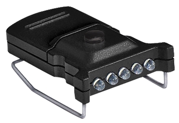 Picture of Cyclops Micro Hat Clip Light Black 10 Lumens White LED CYC-MHC2PK-W