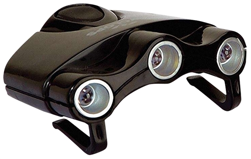 Picture of Cyclops Orion Hat Clip Light 17.5 Lumens Green/White/UV LED Bulb Black Clip-On CYCHC1W