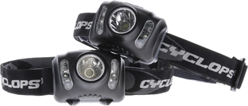 Picture of Cyclops Headlamp 210 Lumens White Red/Green/White LED Bulb Black 2 Pack CYCHL2102PK