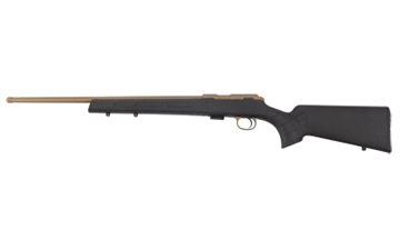 Picture of CZ 457 American, Bolt Action Rifle, 22 Long Rifle, 20" Barrel, Threaded 1/2X28, 11mm Dovetail, Cerakote Finish, Bronze, Black Synthetic Stock, 5 Rounds 02394