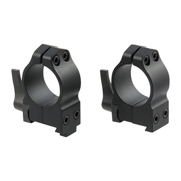 Picture of Warne Mfg. Company 1'' MEDIUM (0.925'') QD 19MM DOVETAIL RINGS, BLACK 1BLM