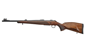 Picture of CZ 600 Lux, Bolt Action Rifle, 308 Winchester, 20" Barrel, Threaded Barrel, M15X1 Thread Pitch, Walnut Stock, Fiber-Optic Front and Rear Adjustable Sights, Drilled and Tapped, 2 Position Safety, Detachable Magazine, Adjustable Trigger, Walnut Bolt Knob, 5 Rounds, Right Hand 07302