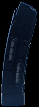 Picture of CZ 9mm Black 30 Round Magazine with Window and White Follower for Scorpion EVO 3 S1 CZ-MAG-SCORP-9-30-BLK-WINDOW