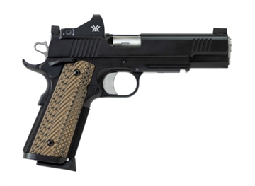 Picture of Dan Wesson Specialist, 1911, Semi-automatic, Metal Frame Pistol, 45 ACP, 5" Barrel, Stainless Steel, Matte Duty Finish, Black, G10 Grips, Night Sights, Ambidextrous Thumb Safety, 8 Rounds, 2 Magazines, Optics-Ready, Light Rail, Magwell 01799
