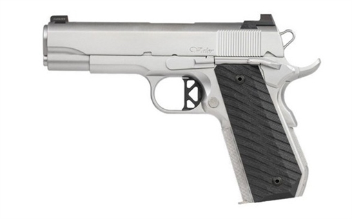 Picture of Dan Wesson V-Bob 45 ACP 8+1 4.25" Match Grade Barrel, Forged Stainless Steel Frame w/Beavertail, Serrated Bead Blasted Stainless Steel Slide, Black G10 Grip 01827