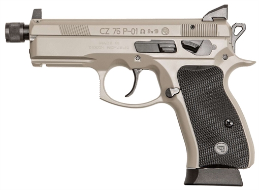 Picture of CZ P-01 OMEGA HGA 9MM DECOCKER/RAIL 3.7" URBAN GREY ALLOY NS 2/14R 91299