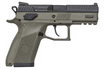 Picture of CZ P-07 AMBI SAFETY COMPACT HGA 9MM 3.8 IN BBL POLY ODG FRAME BLK SLIDE FS 2/15R MAGS 89077